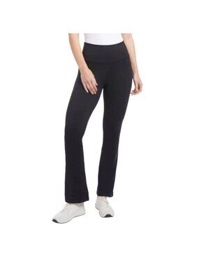 NWOT Jockey Women's M Black Wide-Leg Yoga Pants Pockets B1017